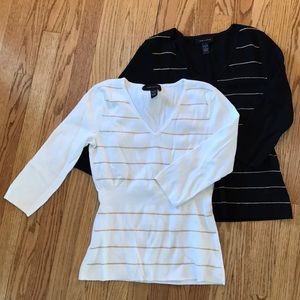 Set of two Cable & Gauge Lightweight Sweaters